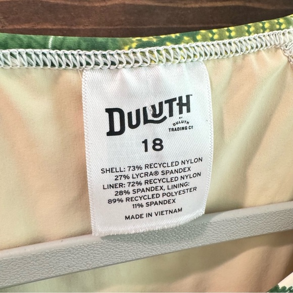 Duluth Trading Co Tropical Toucan Print Swim Top Size 18 - Picture 2 of 3